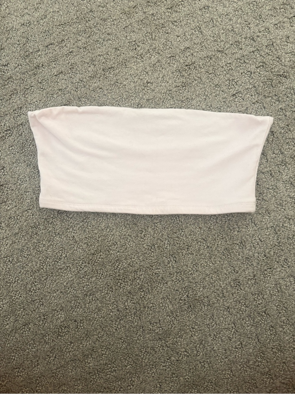 Harlow Light Pink Strapless Tube Crop Top